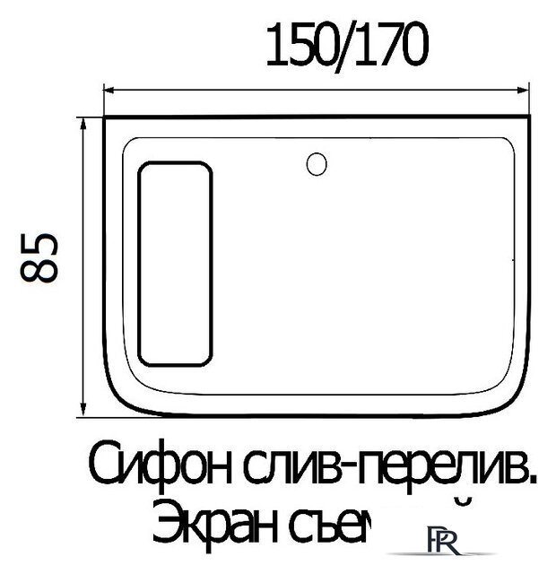 Ванна Wemor 170/85/55 S - Изображение №4 — Интернет-магазин ПроЗаказ