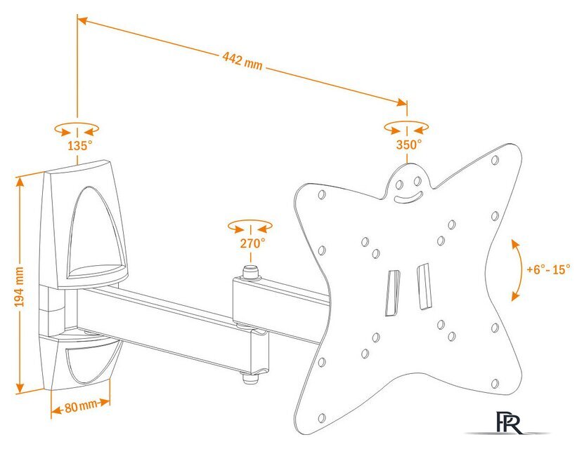 Кронштейн для телевизора Holder LCDS-5038 - Изображение №2 — Интернет-магазин ПроЗаказ