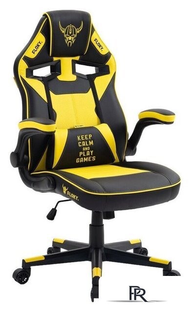 Игровое (геймерское) кресло FLOKY Asgard Yellow-Black (желтый/черный) - Изображение №1 — Интернет-магазин ПроЗаказ