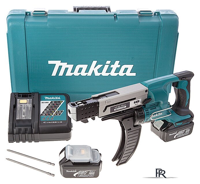 Шуруповерт для гипсокартона Makita DFR550RFE (с 2-мя АКБ, кейс) - Изображение №5 — Интернет-магазин ПроЗаказ