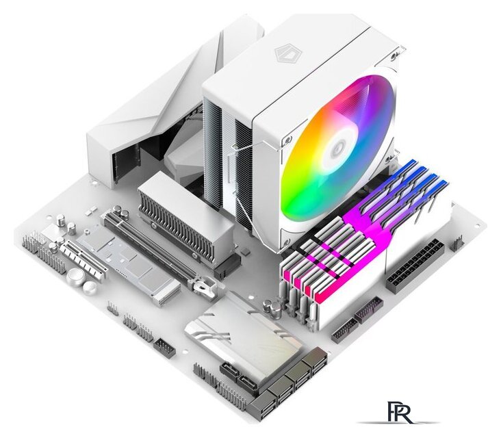 Кулер для процессора ID-Cooling SE-214-XT V2 ARGB (белый) - Изображение №10 — Интернет-магазин ПроЗаказ