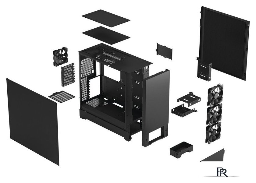 Корпус Fractal Design Pop XL Silent Black Solid FD-C-POS1X-01 - Изображение №2 — Интернет-магазин ПроЗаказ