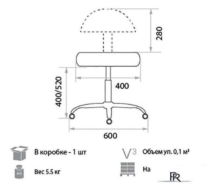 Офисное кресло Белс Соло Хай GTSN V 452652/V18 (кожзам, бежевый) - Изображение №3 — Интернет-магазин ПроЗаказ