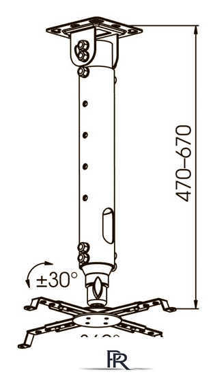 Кронштейн для проектора Kromax PROJECTOR-100 - Изображение №3 — Интернет-магазин ПроЗаказ