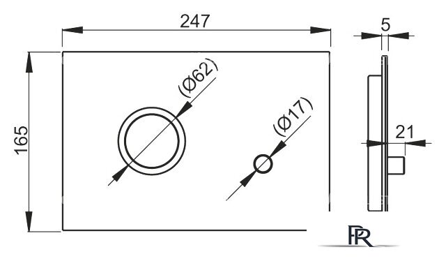 Панель смыва Alcaplast Flat Sting - Изображение №2 — Интернет-магазин ПроЗаказ