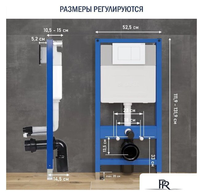 Унитаз подвесной Lauter Sulzdorf с микролифтом и кнопкой смыва 219702J (белый/белый) - Изображение №20 — Интернет-магазин ПроЗаказ