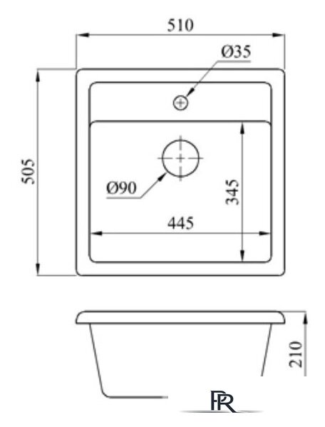 Кухонная мойка БелЭворс Rio + смеситель W4998-4 + дозатор L405-1 (серый/сатин) - Изображение №12 — Интернет-магазин ПроЗаказ