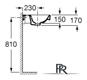 Умывальник Roca Debba 50x42 [32799600Y] - Изображение №5 — Интернет-магазин ПроЗаказ