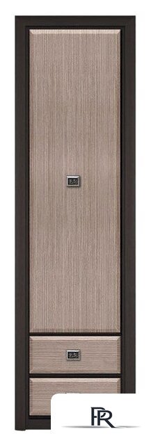 Шкаф-пенал Black Red White Коен REG1D2S (венге магия/штрокс) - Изображение №1 — Интернет-магазин ПроЗаказ