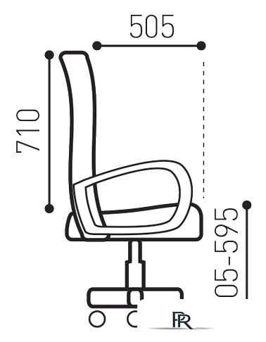 Офисное кресло Brabix Solid HD-005 (ткань, черный) - Изображение №16 — Интернет-магазин ПроЗаказ