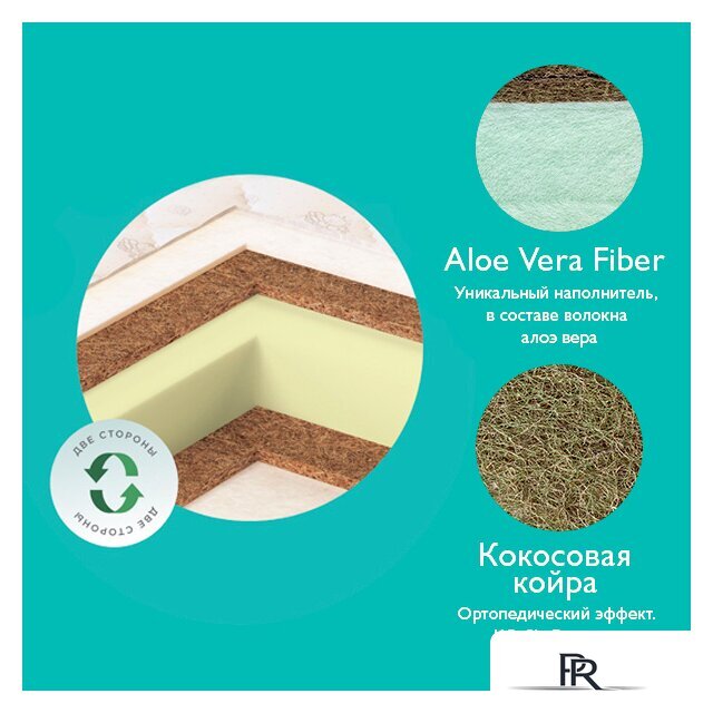 Матрас Плитекс Flex Cotton Oval 65x125 [ФК-01/3] - Изображение №2 — Интернет-магазин ПроЗаказ
