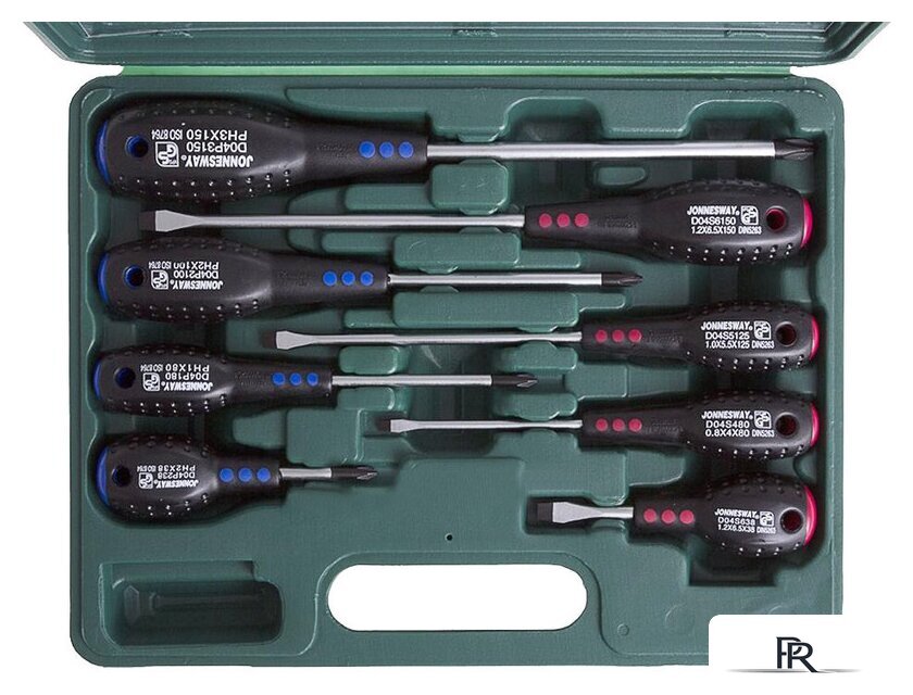 Набор отверток Jonnesway D04PP08S 8 предметов - Изображение №3 — Интернет-магазин ПроЗаказ