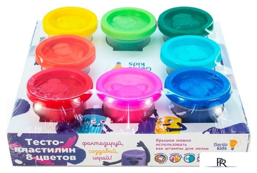 Набор для лепки Genio Kids Тесто-пластилин TA1045 (8 цветов) - Изображение №1 — Интернет-магазин ПроЗаказ