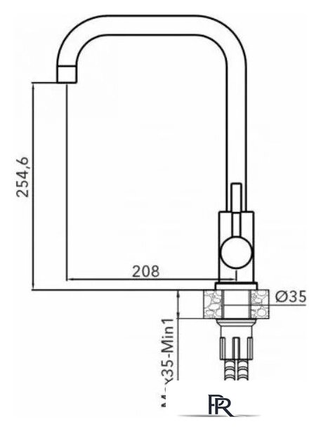 Смеситель AV Engineering AVZAR4-B304GR-739 - Изображение №3 — Интернет-магазин ПроЗаказ