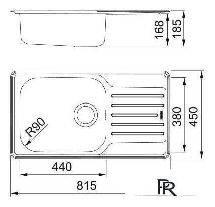 Кухонная мойка Franke LNX 611-82 101.0736.118 (стальной) - Изображение №2 — Интернет-магазин ПроЗаказ