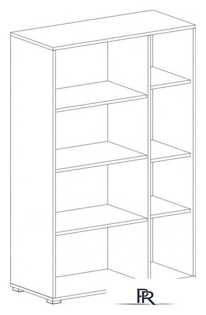 Шкаф-витрина Мебельград Ницца 2 дв (дуб вотан) - Изображение №4 — Интернет-магазин ПроЗаказ