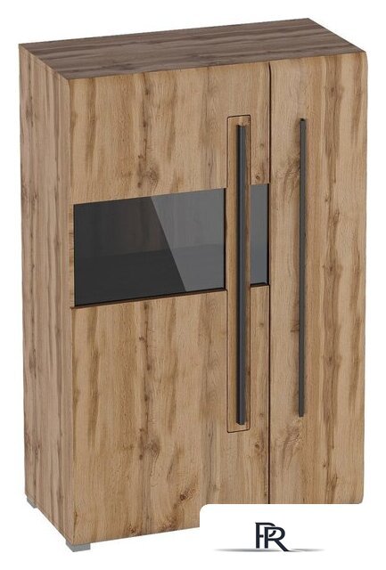 Шкаф-витрина Мебельград Ницца 2 дв (дуб вотан) - Изображение №1 — Интернет-магазин ПроЗаказ