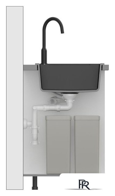 Кухонная мойка Quadron HB8224U8-BS_P2O - Изображение №5 — Интернет-магазин ПроЗаказ