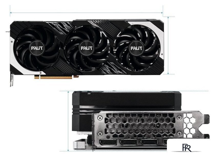 Видеокарта Palit GeForce RTX 4070 Ti GamingPro OC NED407TT19K9-1043A - Изображение №2 — Интернет-магазин ПроЗаказ
