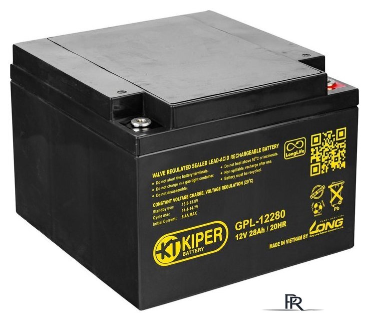 Аккумулятор для ИБП Kiper GPL-12280 (12В/28 А·ч) - Изображение №1 — Интернет-магазин ПроЗаказ