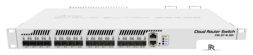 Управляемый коммутатор 3-го уровня Mikrotik CRS317-1G-16S+RM - Изображение №1 — Интернет-магазин ПроЗаказ