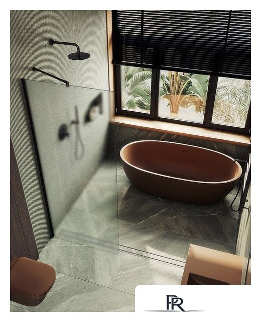 Душевая стенка MaybahGlass 119x195 MGD-688-6ш (сатин стекло/черный) - Изображение №6 — Интернет-магазин ПроЗаказ