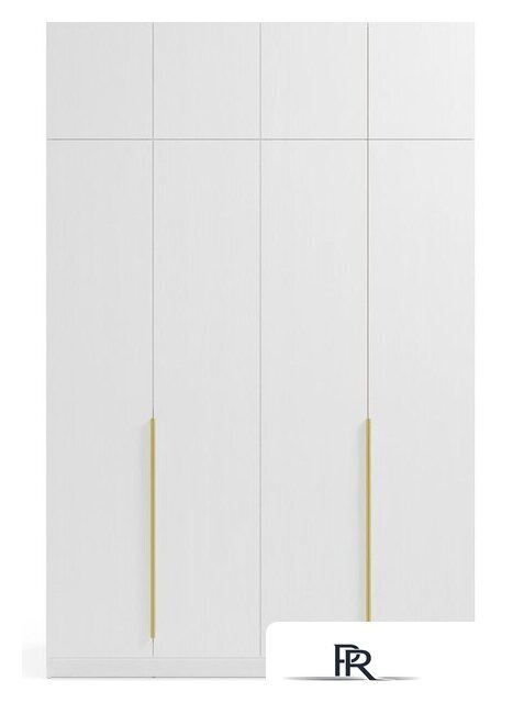 Шкаф распашной Soma Lord Gold 4-х створчатый 160x240 (белый) - Изображение №2 — Интернет-магазин ПроЗаказ