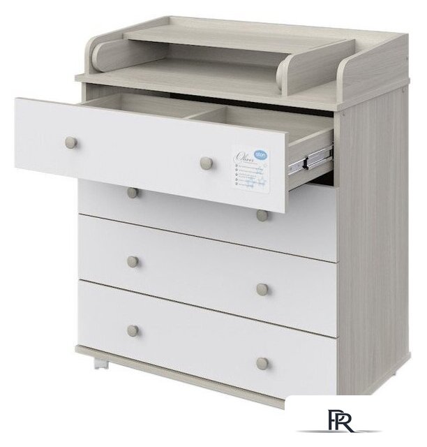 Детский комод Атон Мебель Орион 804 Oliver ЛДСП (шимо светлый/белый) - Изображение №1 — Интернет-магазин ПроЗаказ