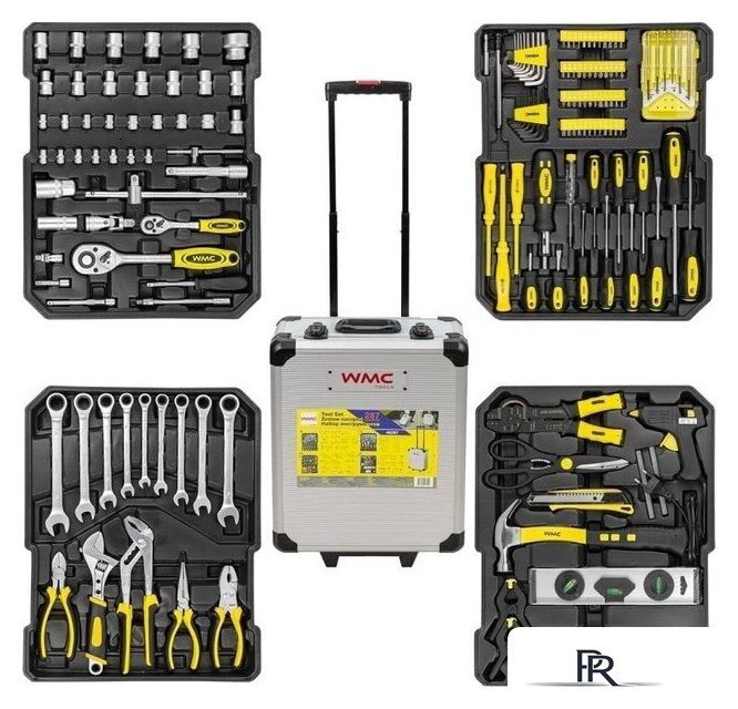 Универсальный набор инструментов WMC Tools WMC-40287 (287 предметов) - Изображение №13 — Интернет-магазин ПроЗаказ