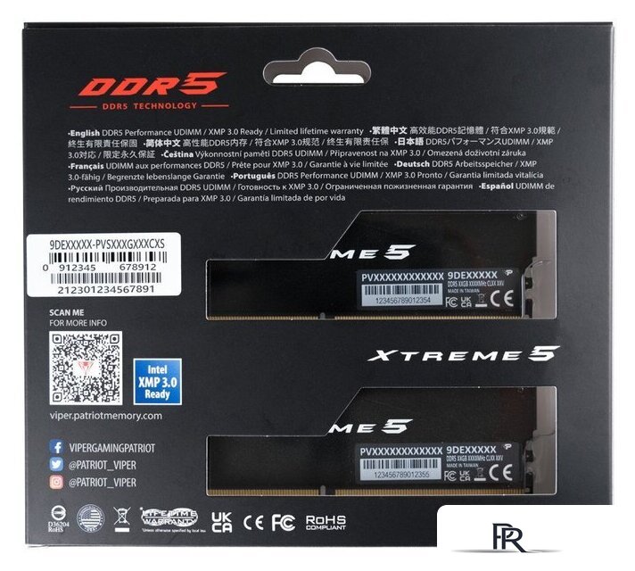 Оперативная память Patriot Viper Xtreme 5 2x24ГБ DDR5 7600 МГц PVX548G76C36K - Изображение №8 — Интернет-магазин ПроЗаказ