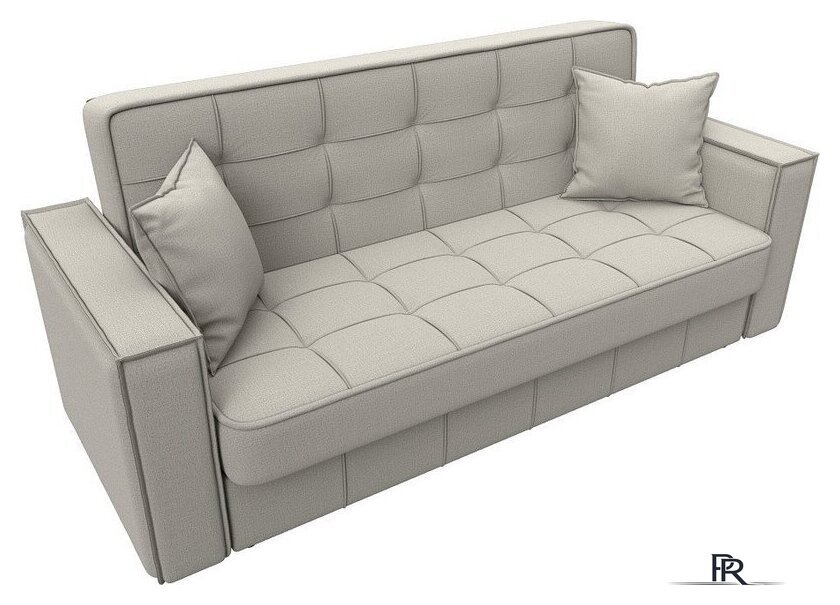 Диван Лига диванов Лига-068 книжка 129830 (рогожка амур 02 бежевый) - Изображение №15 — Интернет-магазин ПроЗаказ