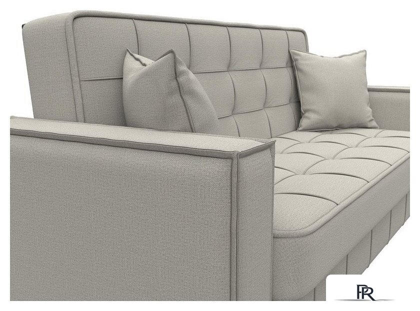 Диван Лига диванов Лига-068 книжка 129830 (рогожка амур 02 бежевый) - Изображение №13 — Интернет-магазин ПроЗаказ