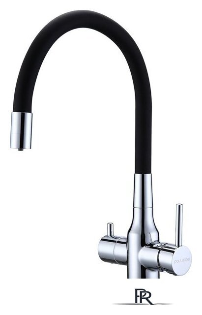 Смеситель Paulmark Salix Sa213419-NI (черный/никель) - Изображение №1 — Интернет-магазин ПроЗаказ