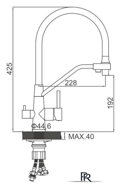 Смеситель Ledeme L74855-2 - Изображение №2 — Интернет-магазин ПроЗаказ