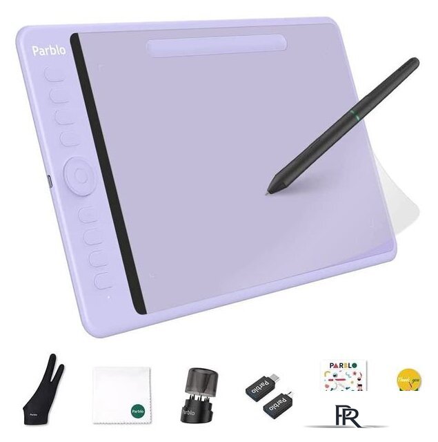 Графический планшет Parblo Intangbo M (сиреневый) - Изображение №4 — Интернет-магазин ПроЗаказ