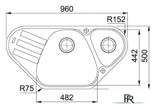 Кухонная мойка Franke Antea AZG 661-E (серый) - Изображение №2 — Интернет-магазин ПроЗаказ