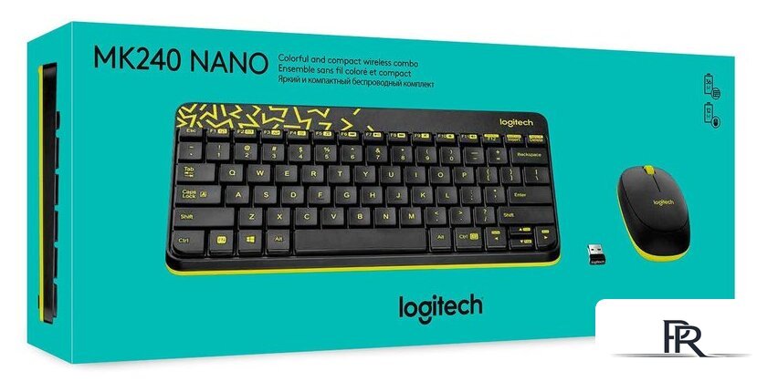 Офисный набор Logitech MK240 Nano 920-008198 (черный) - Изображение №8 — Интернет-магазин ПроЗаказ
