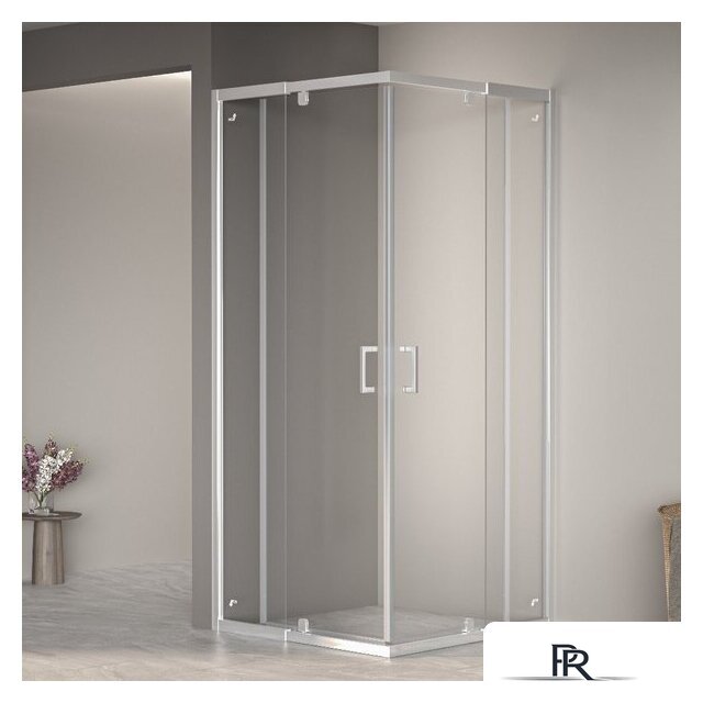 Душевой уголок RGW PA-038 350803899-11 90x90 (хром/прозрачное стекло) - Изображение №1 — Интернет-магазин ПроЗаказ