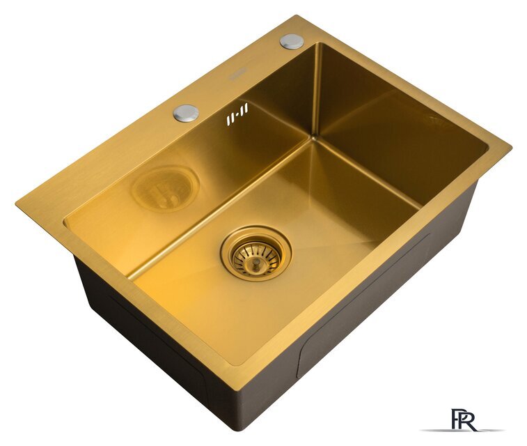 Кухонная мойка ARFEKA Eco AR 600*500 Golden PVD Nano - Изображение №1 — Интернет-магазин ПроЗаказ