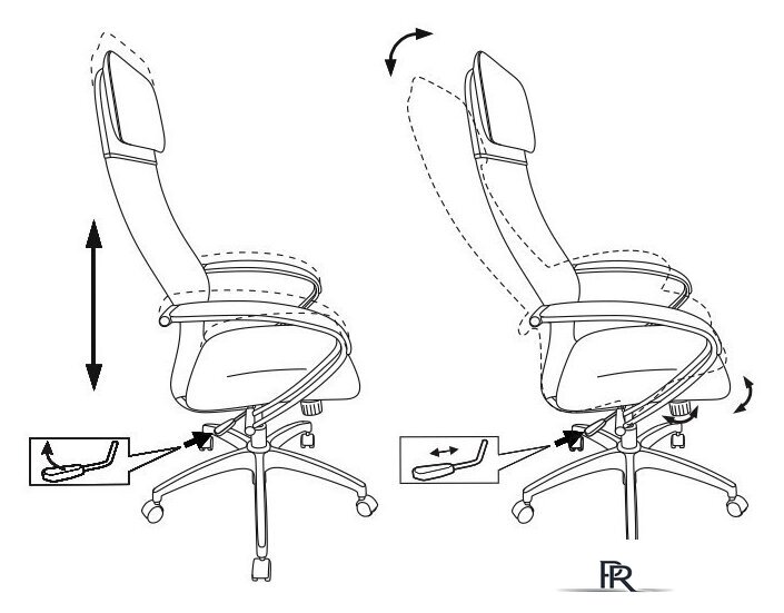 Офисное кресло Бюрократ CH-608 (черный) - Изображение №5 — Интернет-магазин ПроЗаказ