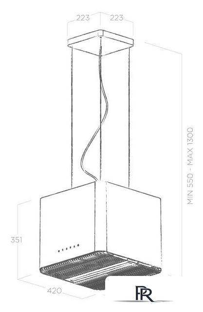 Кухонная вытяжка Elica Pix Jeans/F/42 - Изображение №3 — Интернет-магазин ПроЗаказ
