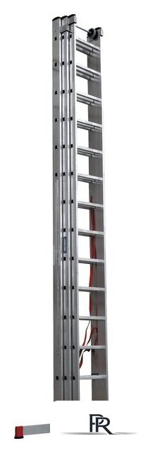 Лестница-стремянка Новая высота NV 523 трёхсекционная индустриальная 3x14 ступеней - Изображение №3 — Интернет-магазин ПроЗаказ