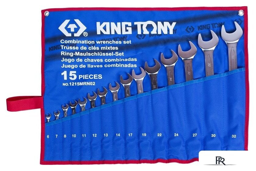 Набор ключей King Tony 1215MRN02 (15 предметов) - Изображение №1 — Интернет-магазин ПроЗаказ