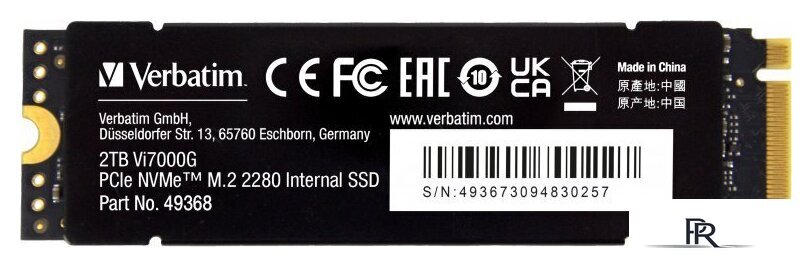 SSD Verbatim Vi7000G 2TB 49368 - Изображение №1 — Интернет-магазин ПроЗаказ