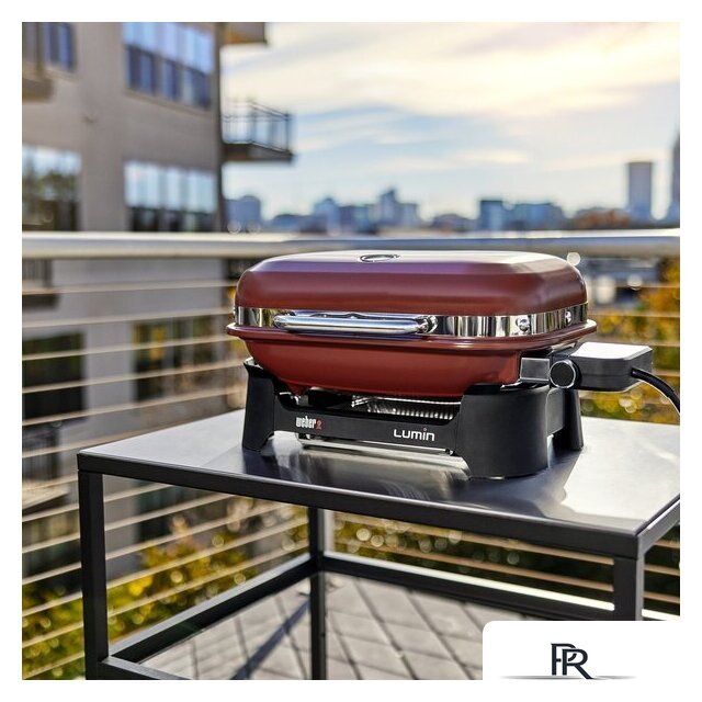 Электрогриль Weber Lumin Compact Red 91040979 - Изображение №2 — Интернет-магазин ПроЗаказ