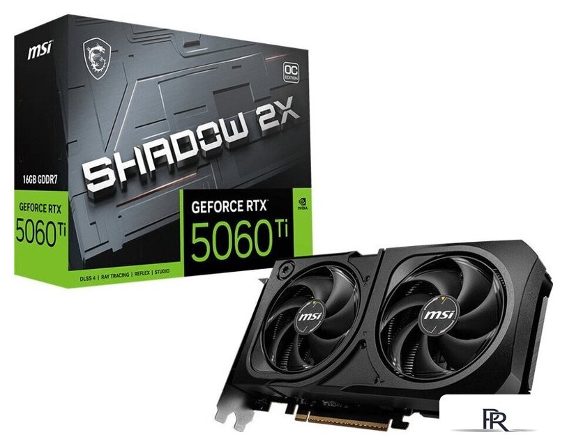 Видеокарта MSI GeForce RTX 5060 Ti 16G Shadow 2X OC Plus - Изображение №5 — Интернет-магазин ПроЗаказ