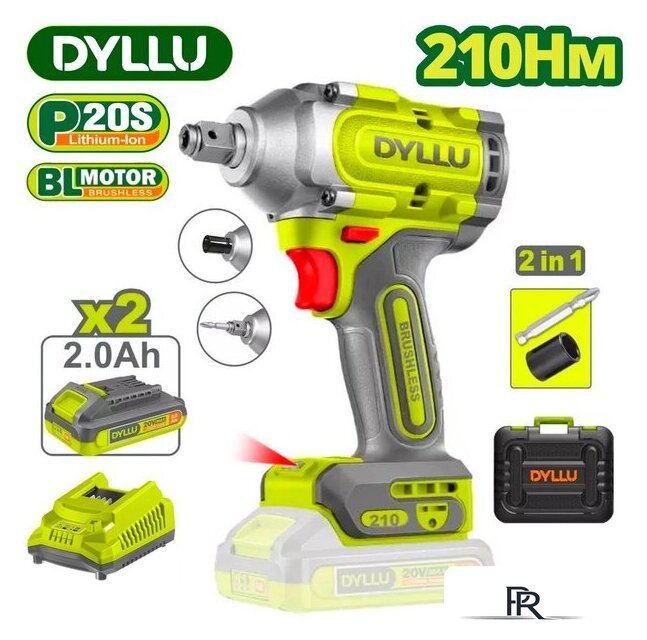 Гайковерт Dyllu DTCD3B21 (с 2-мя АКБ, кейс) - Изображение №1 — Интернет-магазин ПроЗаказ