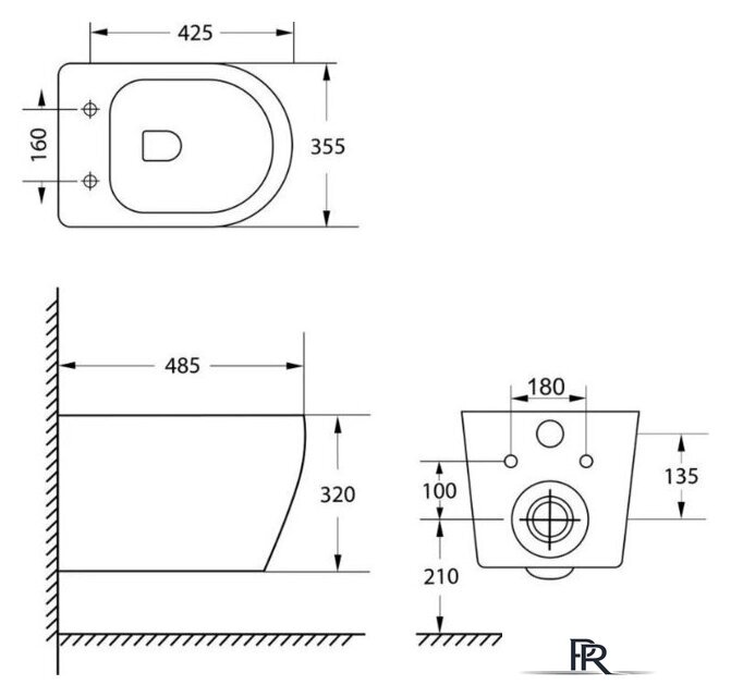 Унитаз подвесной Lauter Sulzdorf с микролифтом и кнопкой смыва 219701J (белый/хром) - Изображение №21 — Интернет-магазин ПроЗаказ