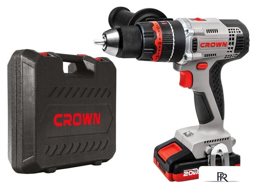 Ударная дрель-шуруповерт Crown CT21075HMX-2 BMC (с 2-мя АКБ, кейс) - Изображение №1 — Интернет-магазин ПроЗаказ