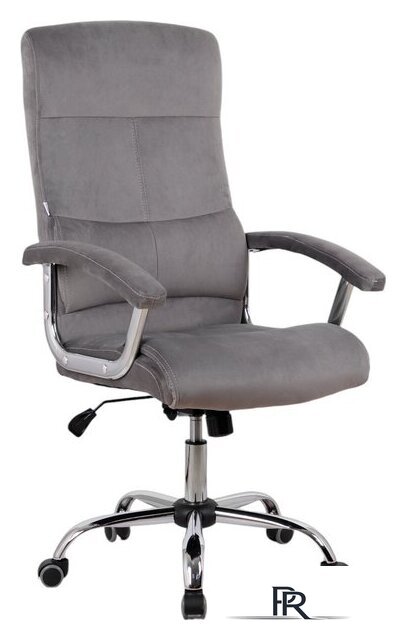 Офисное кресло King Style SHL-8 Sane Velvet Chrome (велюр, серый) - Изображение №1 — Интернет-магазин ПроЗаказ